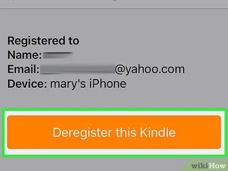 Odhláste sa z aplikácie Kindle, krok 5