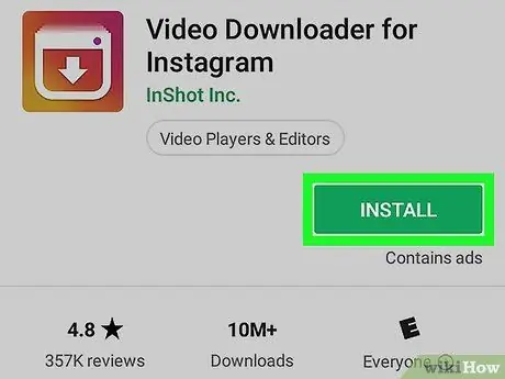 Preuzmite videozapise na Instagramu na Androidu Korak 1