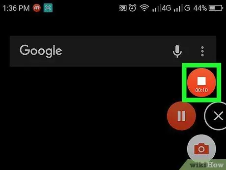 Rekodi ya Screen kwenye Hatua ya 7 ya Android