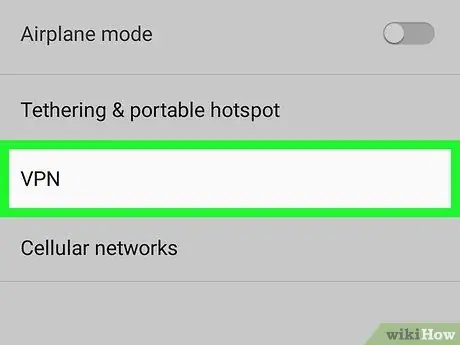 Deshabilite una VPN en Android Paso 6