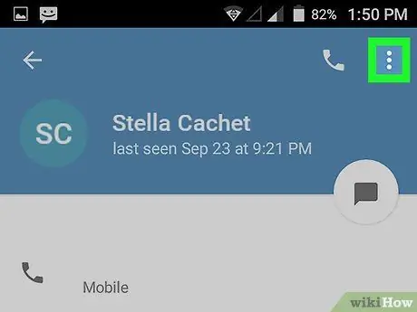 Eliminați contactele Telegram pe Android Pasul 6