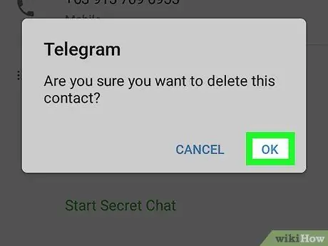 Uklonite Telegram kontakte na Androidu 8. korak