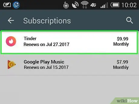 Annuleer Tinder Plus op Android Stap 5