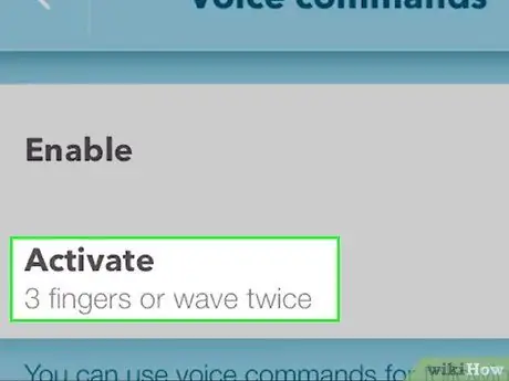 เปิดใช้งานคำสั่งเสียงใน Waze ขั้นตอนที่ 6