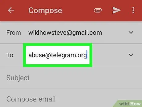 Iulat ang isang Gumagamit ng Telegram sa Android Hakbang 7