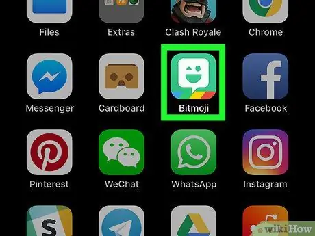 Deseu Bitmoji a l'iPhone o l'iPad Pas 1