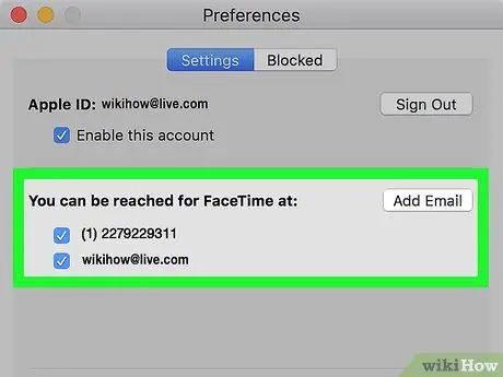 Configure o FaceTime Etapa 14