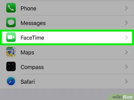 Etapa 2 de configuração do FaceTime