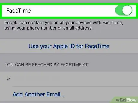 Configure o FaceTime Etapa 7