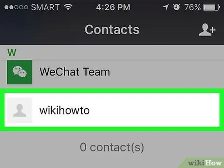 Dijeni nëse dikush ju bllokoi në WeChat Hapi 3