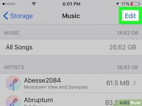 Verwyder musiek op u iPhone Stap 7