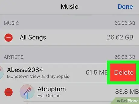 Verwyder musiek op u iPhone Stap 9