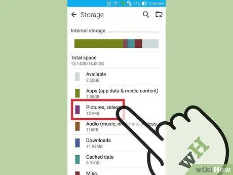 Ελέγξτε τον αποθηκευτικό σας χώρο στο Android σας Βήμα 5