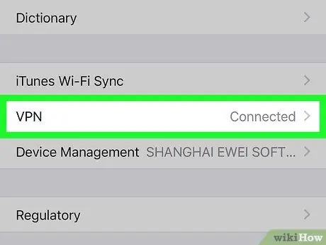 Tắt VPN trên iPhone hoặc iPad Bước 3