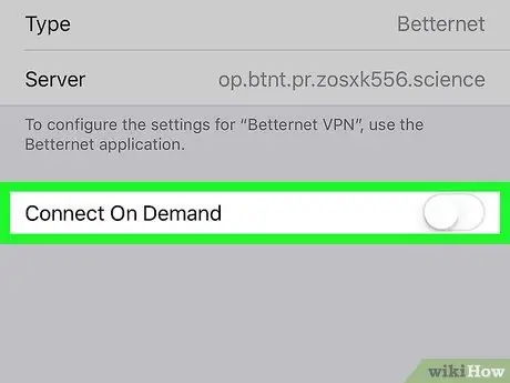 Деактивирайте VPN на iPhone или iPad Стъпка 5