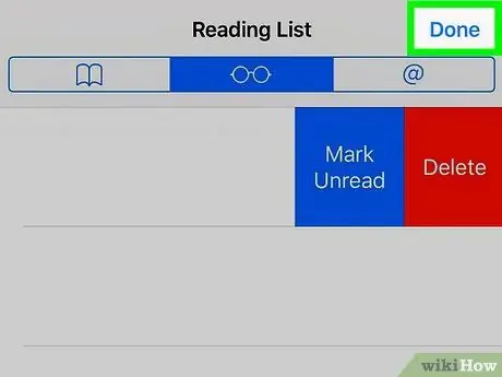 Supprimer des éléments de la liste de lecture Safari dans iOS Étape 6