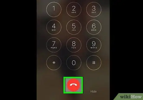 Finalizar una llamada en un iPhone Paso 2