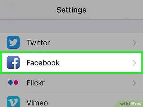 Padamkan Kenalan Facebook dari iPhone Langkah 2