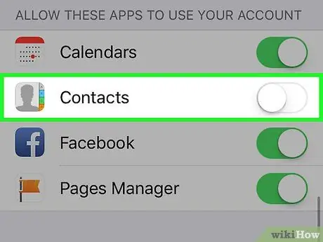 Padamkan Kenalan Facebook dari iPhone Langkah 4