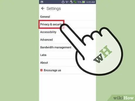 Kosongkan Fail Internet Sementara pada Peranti Android Langkah 10