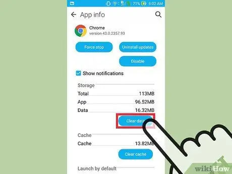 Kosongkan Fail Internet Sementara pada Peranti Android Langkah 6