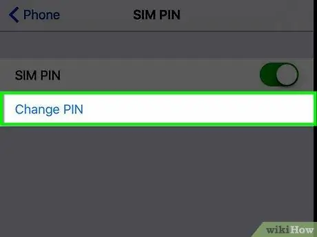 Ändern Sie die SIM-PIN auf einem iPhone Schritt 4