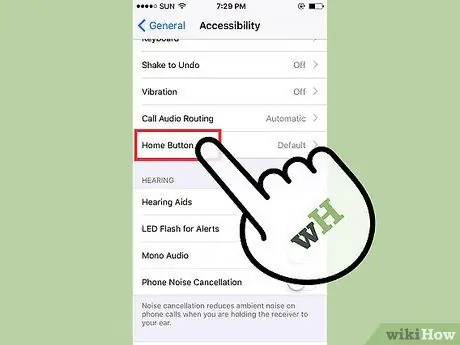 Zmień czułość przycisku Home iPhone'a Krok 4