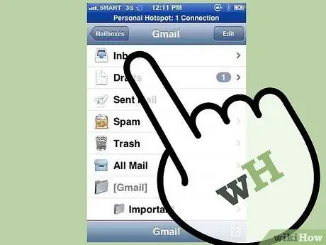 Afficher les anciens e-mails dans l'iPhone Étape 4