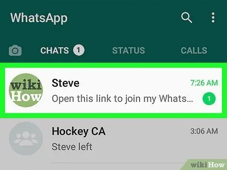 Γίνετε μέλος σε μια ομάδα στο WhatsApp στο Android Βήμα 1