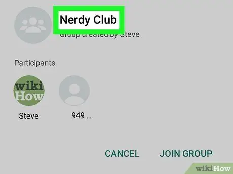 Alăturați-vă unui grup pe WhatsApp pe Android Pasul 3