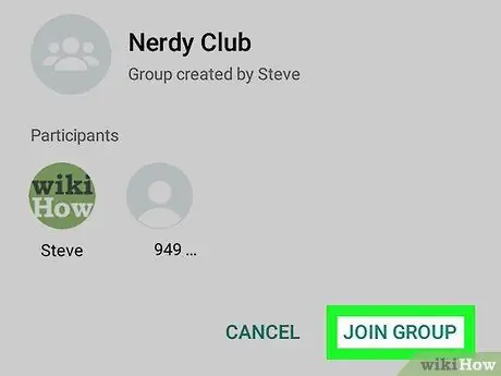 Alăturați-vă unui grup pe WhatsApp pe Android Pasul 6