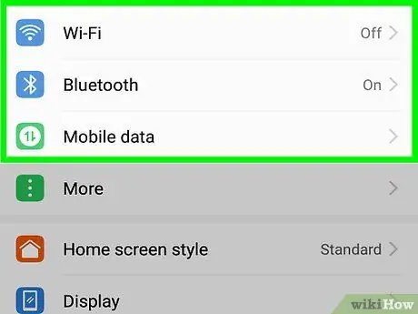 Włącz połączenia Wi-Fi na Androidzie Krok 2