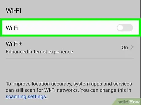 Slå på WiFi -anrop på Android Trinn 5