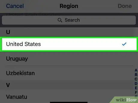 Ändern Sie die Region eines iPhone Schritt 5