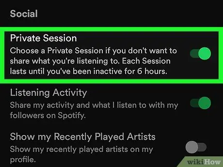 Sembunyikan Artis yang Baru Diputar di Spotify di Android Langkah 10