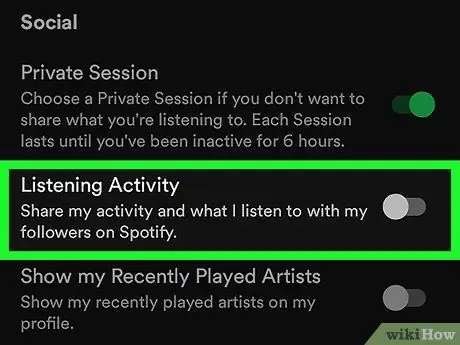 Sembunyikan Artis yang Baru Diputar di Spotify di Android Langkah 11