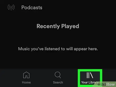 Ocultar artistas reproduzidos recentemente no Spotify no Android, etapa 2