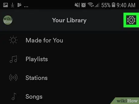 Թաքցնել վերջերս նվագած արտիստներին Spotify- ում Android 8 -րդ քայլում