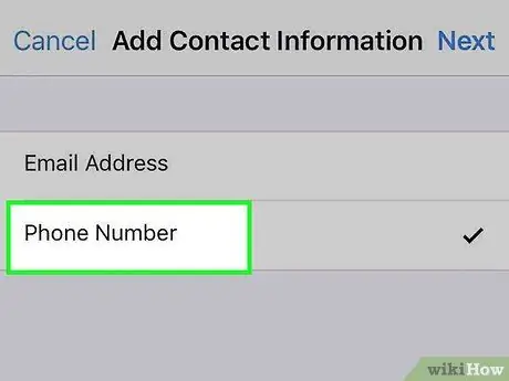 Adicionar um número de telefone ao seu ID Apple em um iPhone Etapa 6