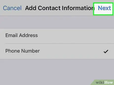 IPhone -da Apple ID -yə Telefon nömrəsi əlavə edin 7 -ci addım