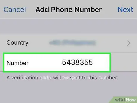 Adăugați un număr de telefon la ID-ul dvs. Apple pe un iPhone Pasul 8