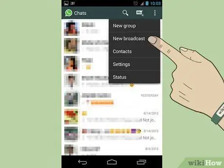 Wyślij wiadomość rozgłoszeniową na WhatsApp Krok 3