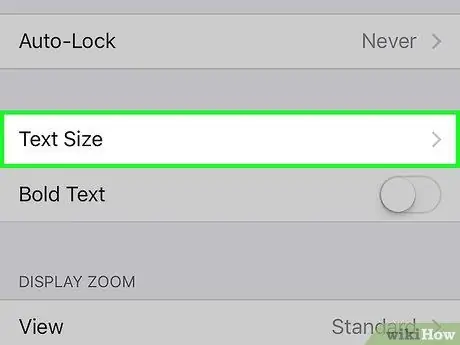 IPhone -da Şrift dəyişdirin 3 -cü addım