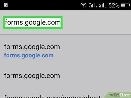 สร้าง Google Form บน Android ขั้นตอนที่ 2