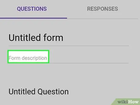 Create a Google Form on Android Step 4