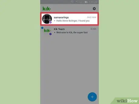 وارد کردن مخاطبین در Kik Messenger مرحله 5