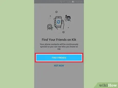 وارد کردن مخاطبین در Kik Messenger مرحله 9