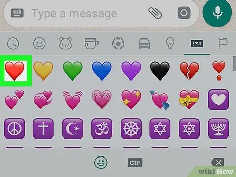 Send an Animated Heart on WhatsApp on Android Step 6