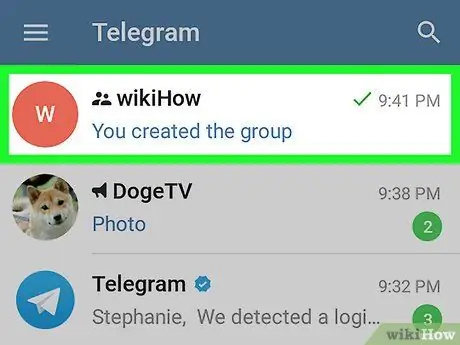 Convert a Telegram Group to a Supergroup on Android Step 2