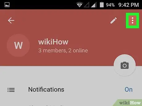 Convertiu un grup de Telegram en un supergrup a Android Pas 4